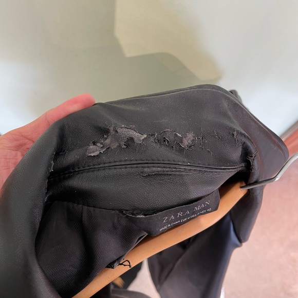 Zara leather jacket - Picture 3 of 3
